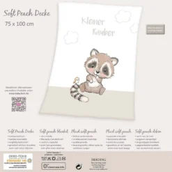 Herding Couverture Raton Laveur -Promos Sommeil Zen Boutique 1000297199 230315 500 SKETCH DETAILS P000000001000297199 sketch