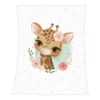 Couverture En Microfibre Petite Girafe