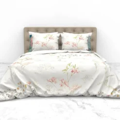 Parure De Lit En Percale Gabrielle -Promos Sommeil Zen Boutique 1000387397 230630 041 DETAILS P000000001000387397