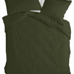 Basic Housse Couette 220x220 Olive Verte