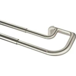 Umbra Double Tringle à Rideaux Nickel Mat Twil