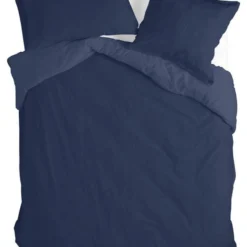 Basic Housse Couette 155x220 Bleu Marine
