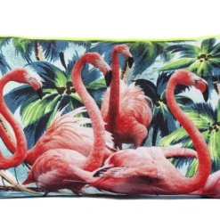 Flamingos Housse De Coussin Décoratif