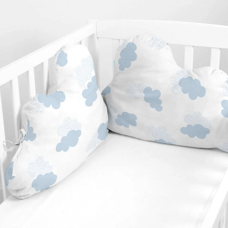 Basic Clouds Tour De Lit Forme 60x40 Cm Bleu 2 Basic Clouds Tour De Lit Forme 60x40 Cm Bleu – Image 2