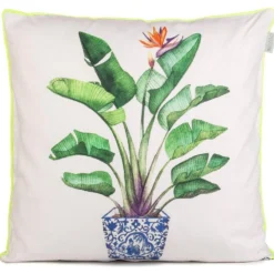 Strelitzia Housse De Coussin Décoratif