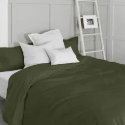 Basic Housse Couette 220x220 Olive Verte -Promos Sommeil Zen Boutique c7f3a07a64d640a5ba5024cecdada872
