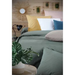 Housse De Couette En Coton Lavé Uni -Promos Sommeil Zen Boutique cb3da2f216504c098c7079e13fe65556