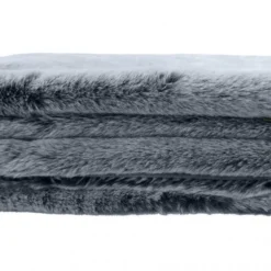 2 Coussins 1 Plaid Fausse Fourrure Gris -Promos Sommeil Zen Boutique e488b7b979384848a7893c96bf948c13