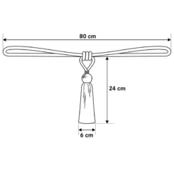 Embrasse Gia -Promos Sommeil Zen Boutique raffhalter gia grau 2649538